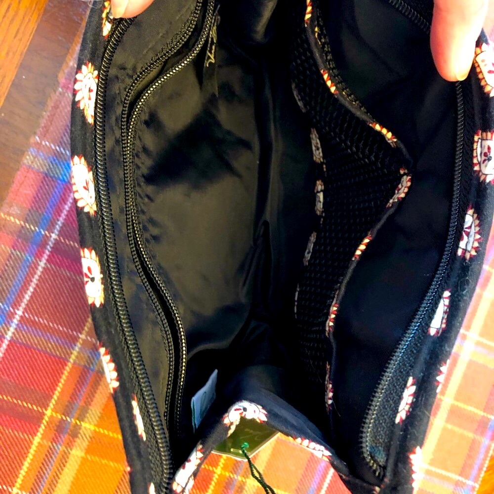 Vera Bradley Medium Bow Cosmetic NWT classic black - Picture 5 of 7